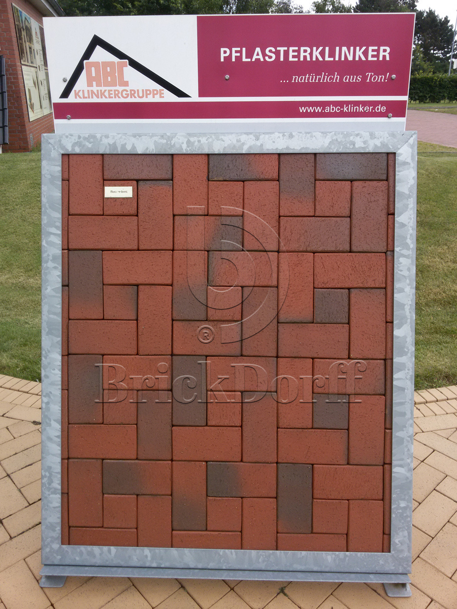 Тротуарная плитка / брусчатка Клинкерная ABC Recker-bunt (Реккер-бунт), 200*100*52 мм