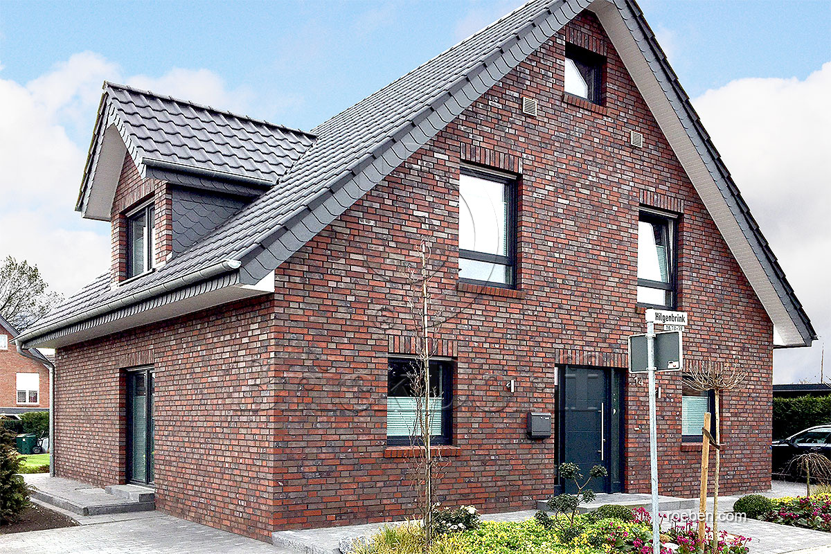 Керамическая черепица рядовая Roben MONZAplus антрацитовый серый ангоб