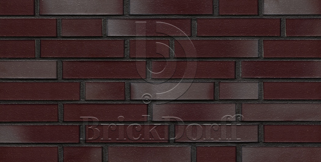 Кирпич облицовочный Клинкерный ABC 4654 Dessau bordeaux-blau glatt 55NF 240*71*55 мм