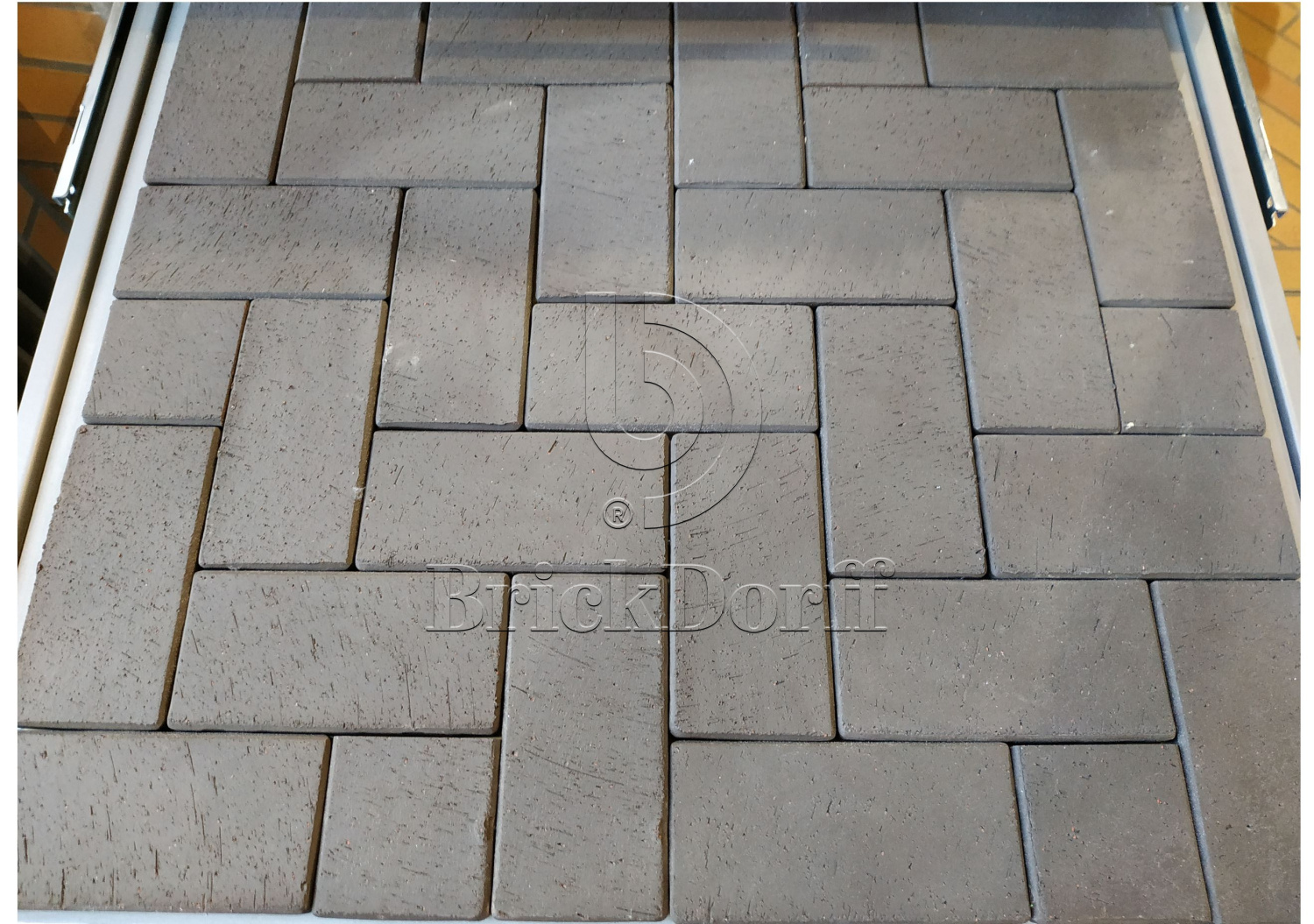 Тротуарная плитка клинкерная ABC Schieferschwarz (Счиеферсчварз), 200*100*20 мм