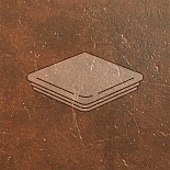 Клинкерная ступень угловая Флорентинер ABC Granit Rot 335*335*10 мм