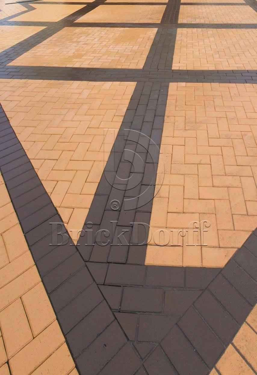 Тротуарная плитка / брусчатка Клинкерная ЛСР (RAUF Design) кремовый "Париж" 200*100*50 мм