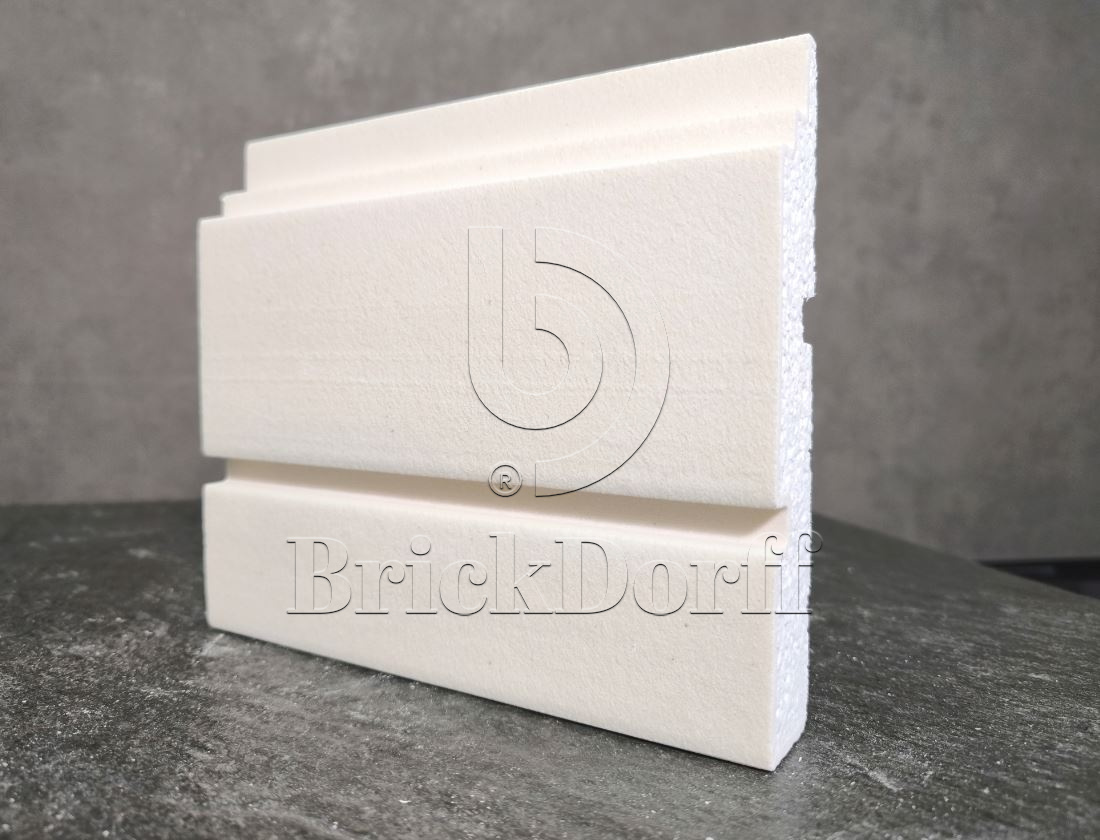 МОЛДИНГ цокольный для Фасада и Интерьера - лепнина, декор из пенополистирола ЦВ-170/2 170*30*2000 мм