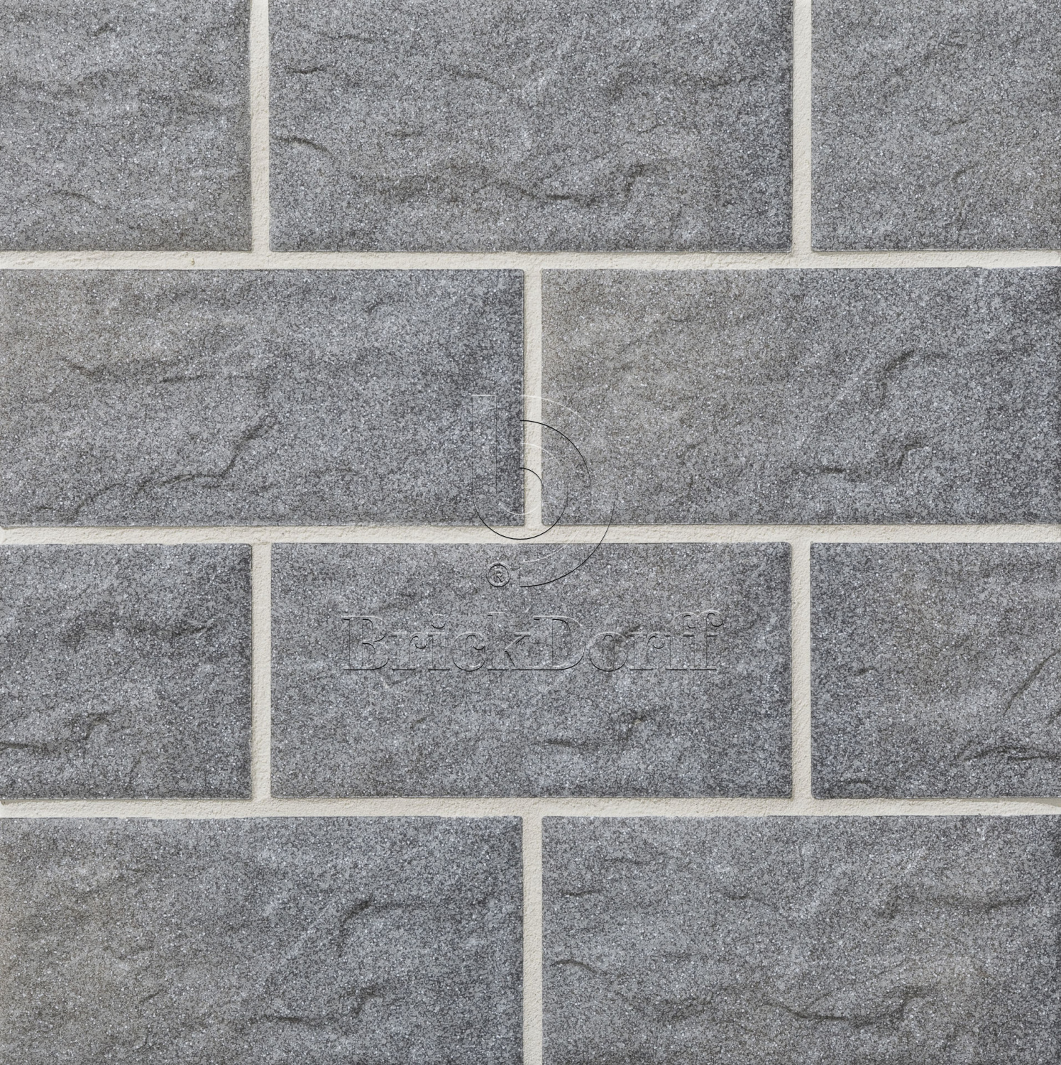 Клинкерная фасадная плитка облицовочная под камень Stroeher (Штроер) Kerabig KS 06 grau рельефная, 302*148*12 мм