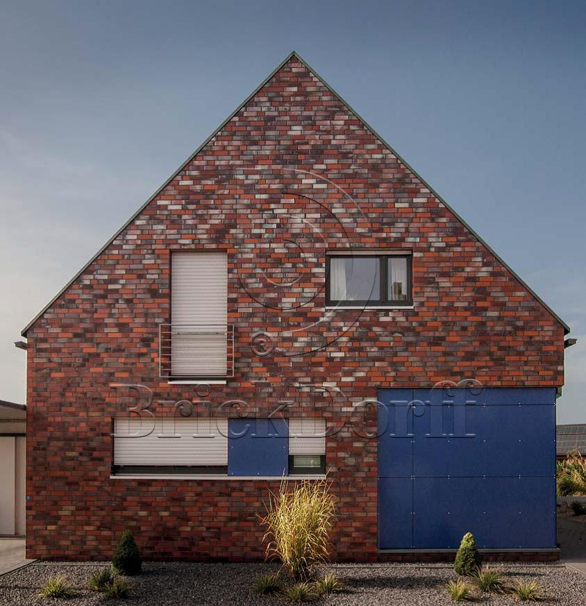 Кирпич облицовочный Клинкерный ABC 7554 Norderney blau-bunt Schmolz glatt NF 240*115*71 мм