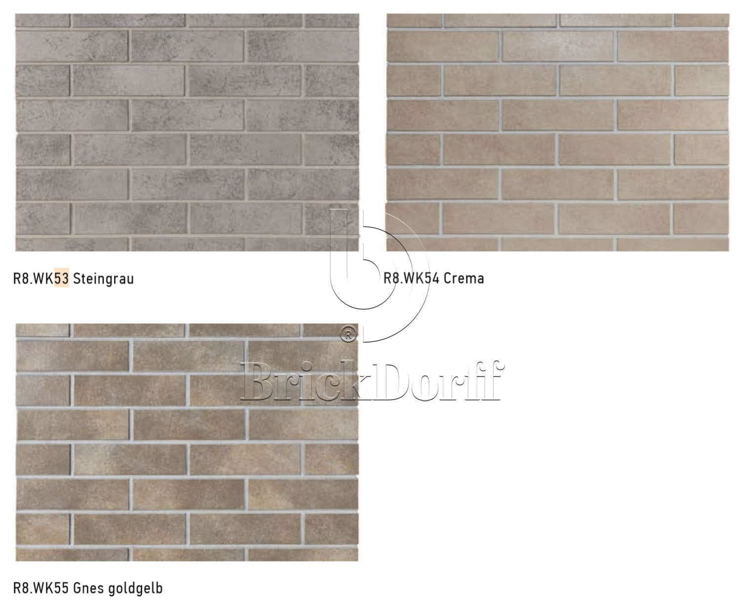 Клинкерная плитка под кирпич Westerwalder glazed WK-53 Steingrau 240*71*8 мм Westerwalder Klinker