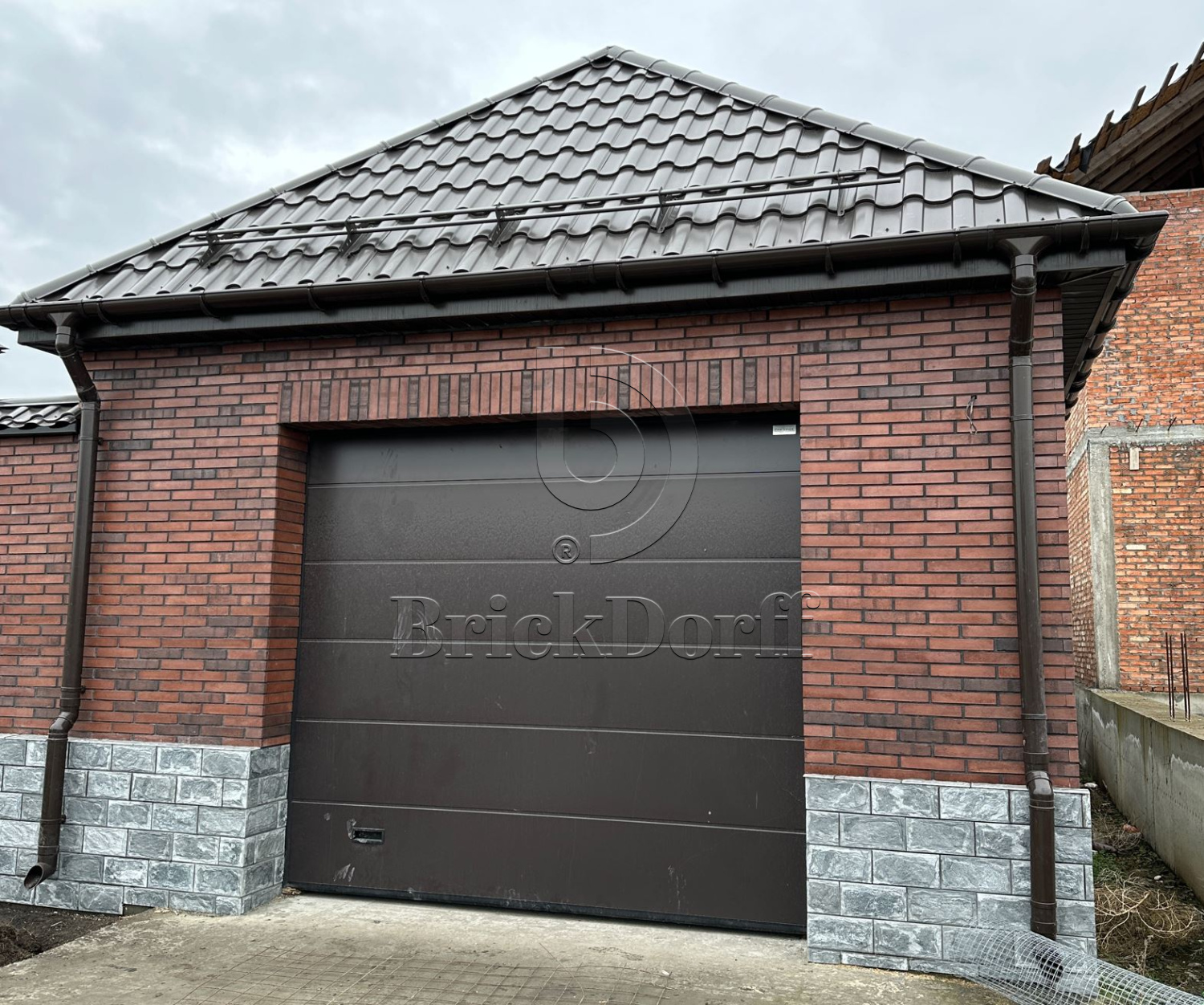 Фасадная ригельная плитка под клинкер Life Brick Римхен 370, 284*51*15 мм