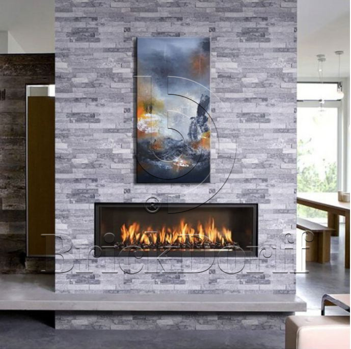 Кварцит бело-серый 1308g 600*150*10-20 мм, натуральный камень для интерьера и фасада BD