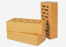 Lode DZINTRA гладкий, 250*120*65 мм, Печной Кирпич керамический пустотелый, темно-желтый