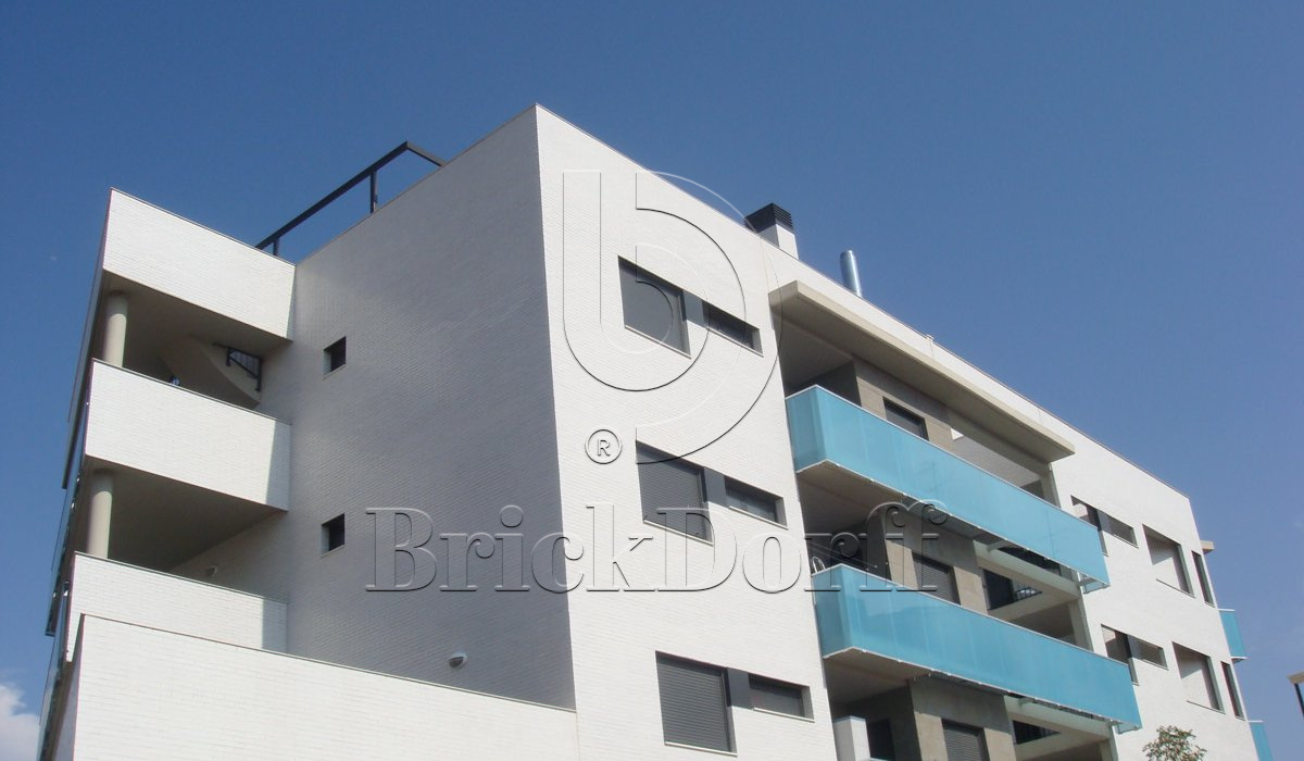 Weiss 300 белая, 240*71*10 мм, Глазурованная клинкерная фасадная плитка под кирпич ABC