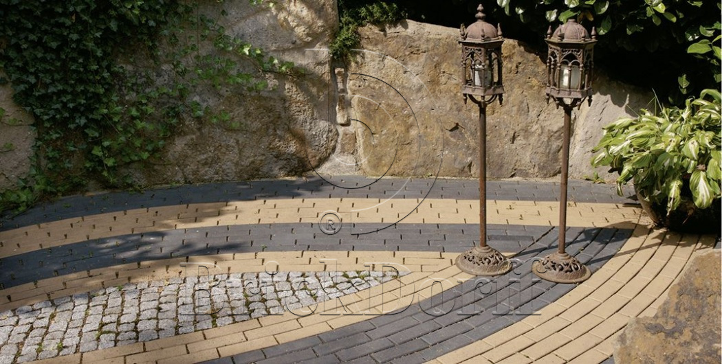 Тротуарная плитка / брусчатка Клинкерная ABC Lederfarben nuanciert (Ледерфарбен нуанкиерт), 200*100*45 мм