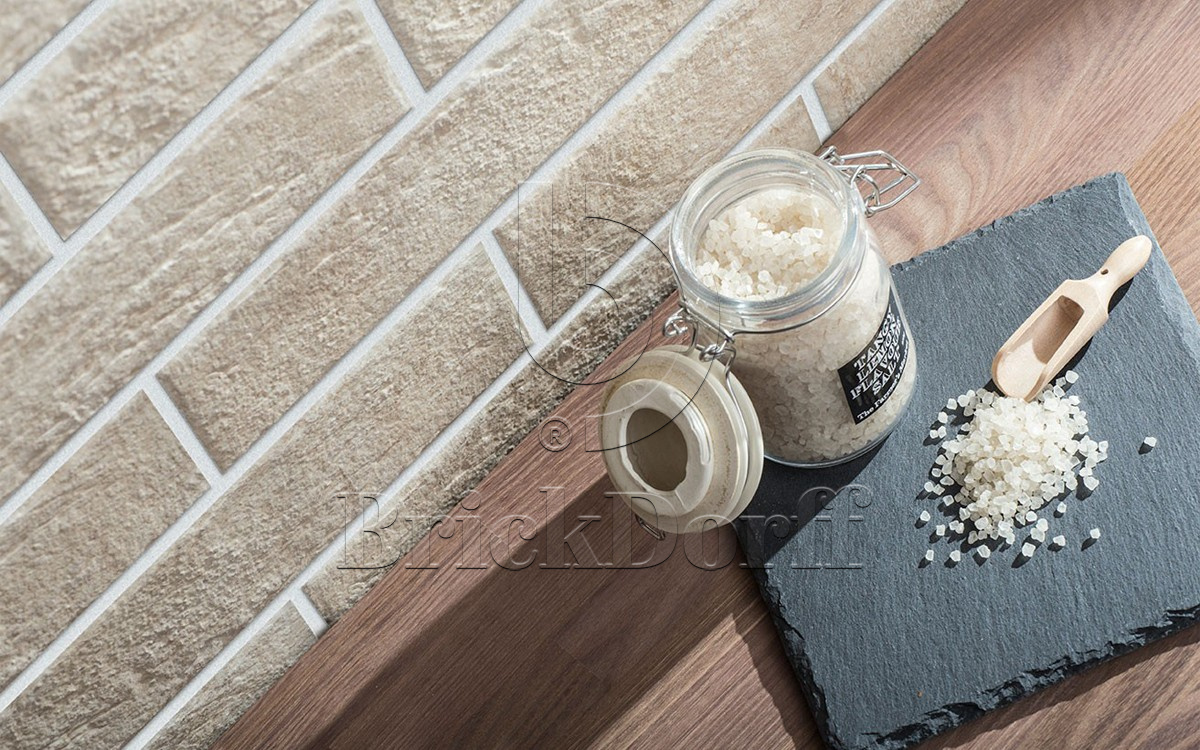 Фасадная и Интерьерная клинкерная плитка под кирпич Cerrad Elewacja Loft brick salt 245*65*8 мм