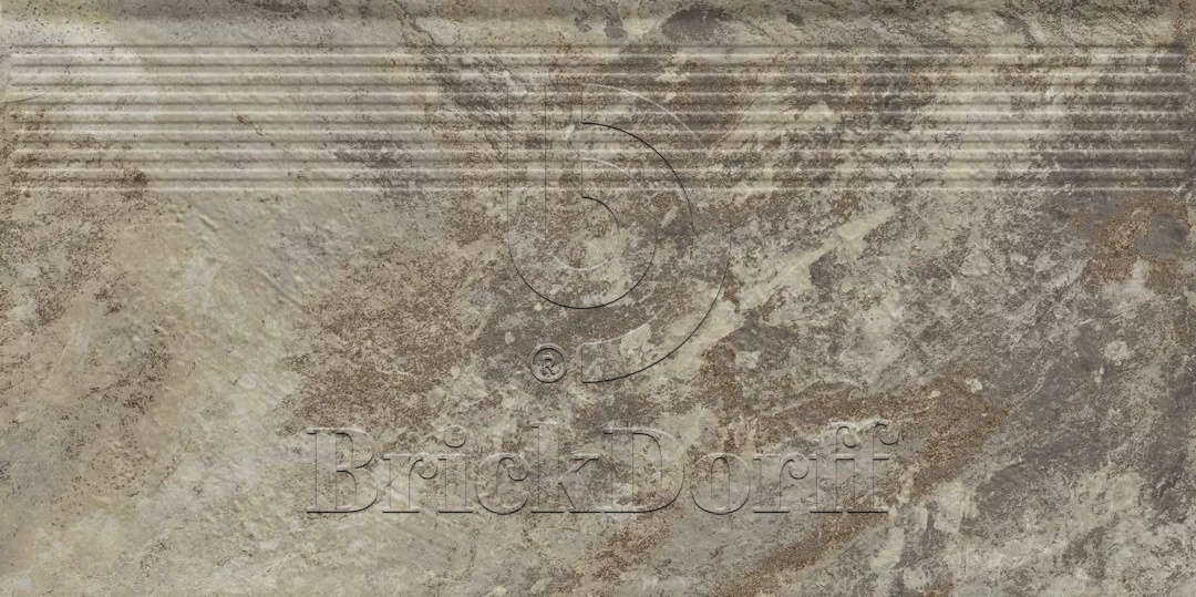 Клинкерная ступень с насечками Ardis Light 600*300*8,5 мм – для улицы, террасы, крыльца, лестницы, морозостойкая