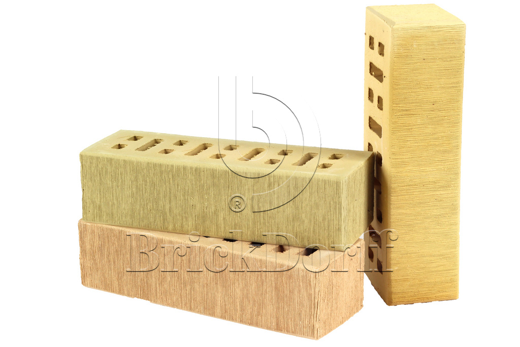 Кирпич клинкерный облицовочный терракотовый, Lode ASA AUSTRA штриховая, 250*85*65 мм