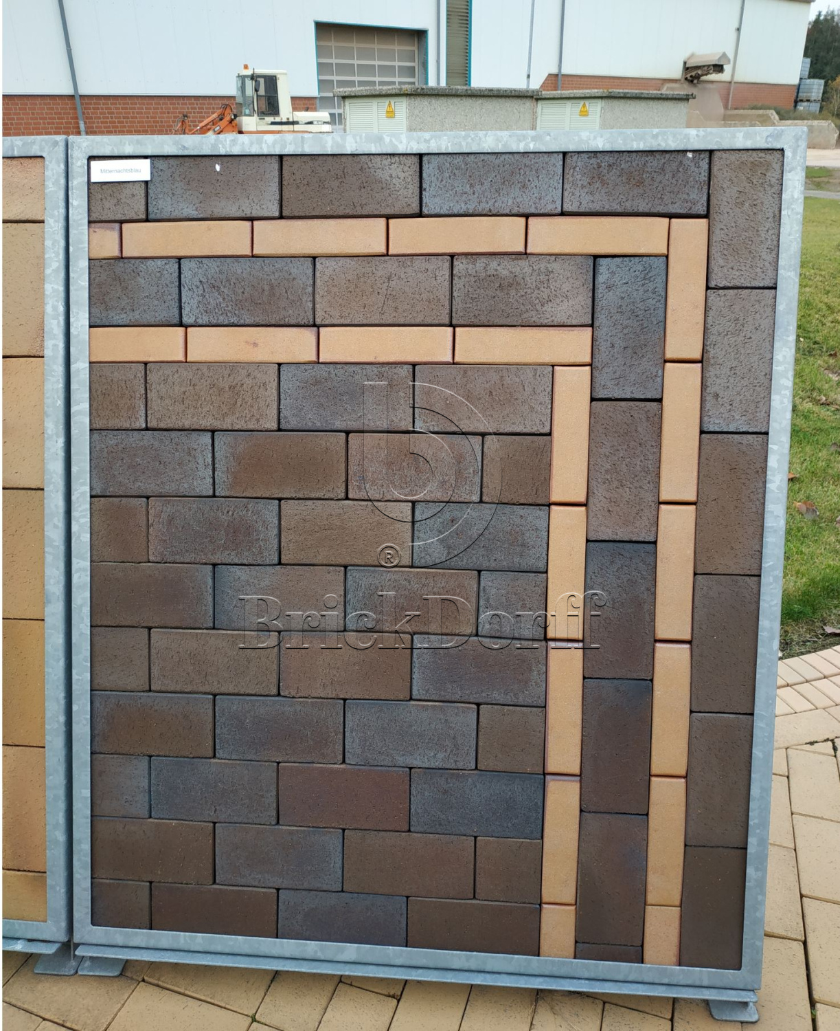 Тротуарная плитка / брусчатка Клинкерная ABC Mitternachtblau (Миттерначтблау) делится на 8 частей 240*118/60*60*52 мм