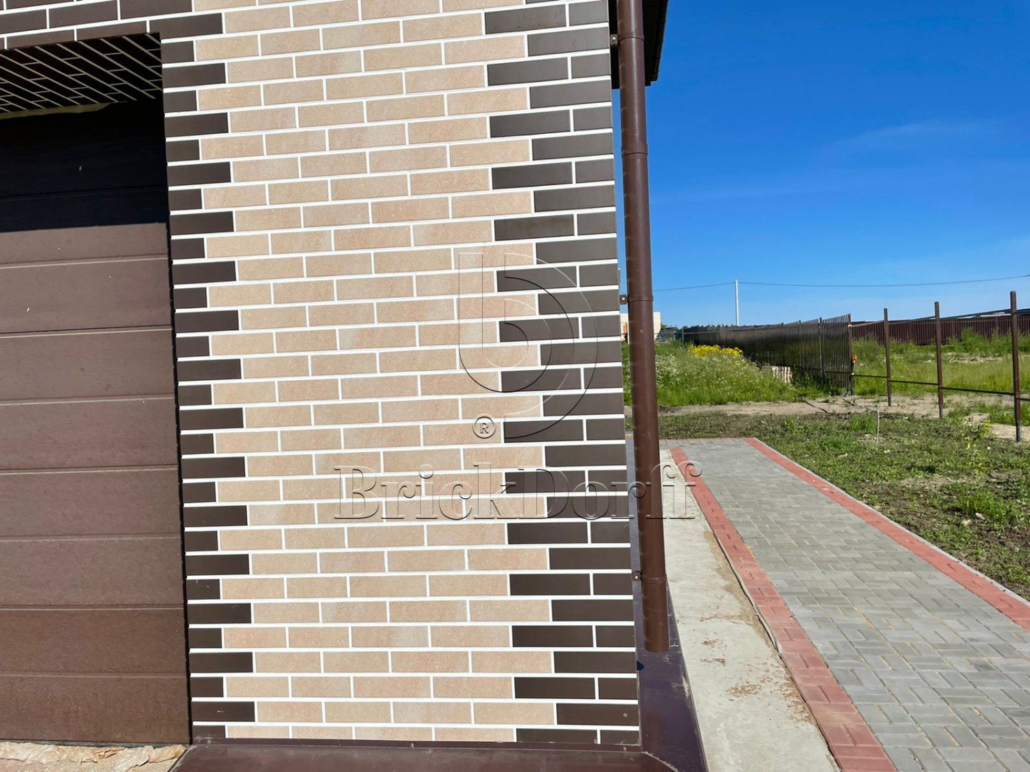 Mattone Sabbia Beige 245X66х7,4 мм Клинкерная фасадная плитка под кирпич облицовочная, бежевая