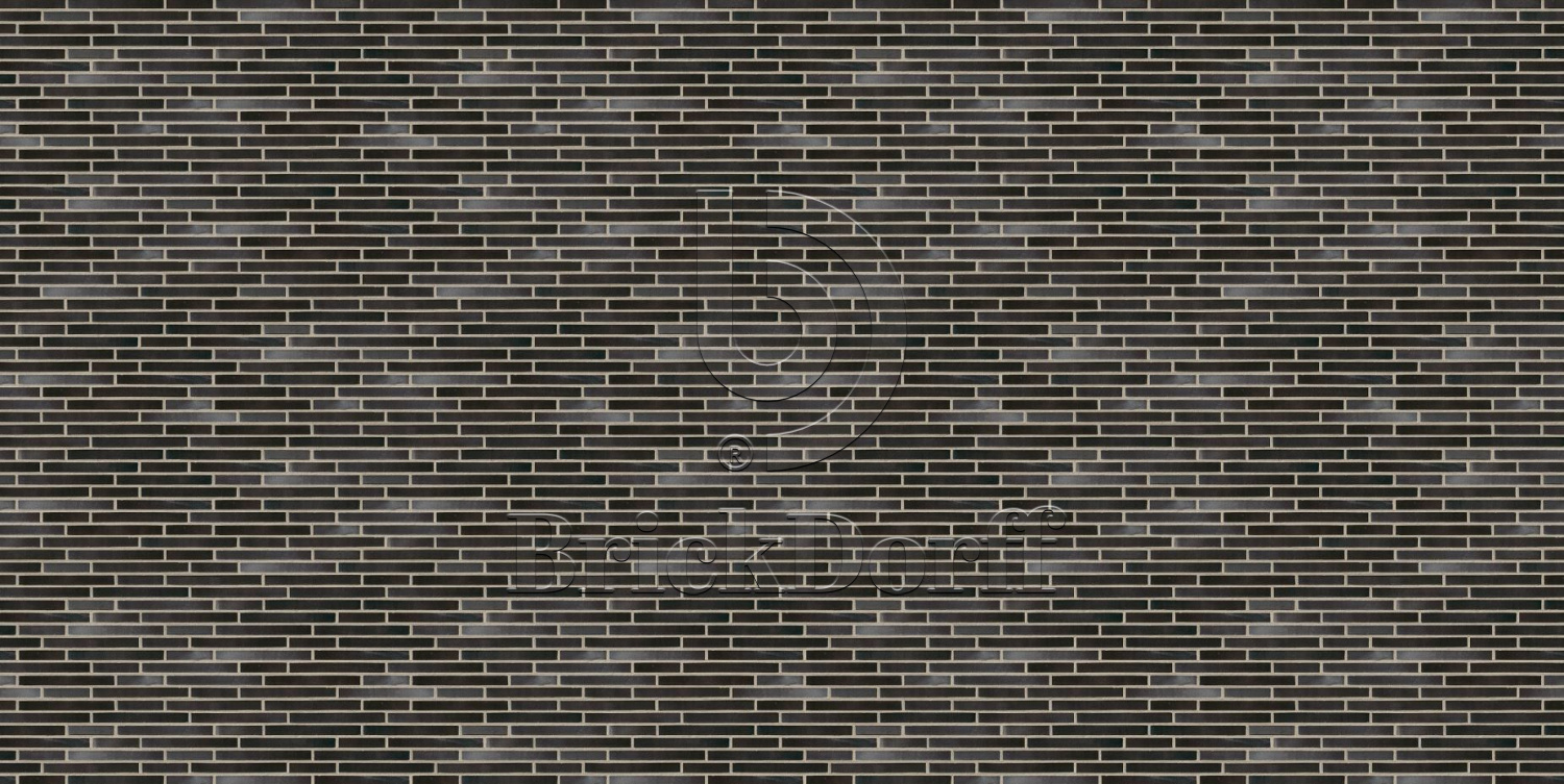 Кирпич облицовочный Клинкерный ригельный Langformat ABC 1002 Hamburg schwarz-blau-bunt glatt DF 365*115*52 мм