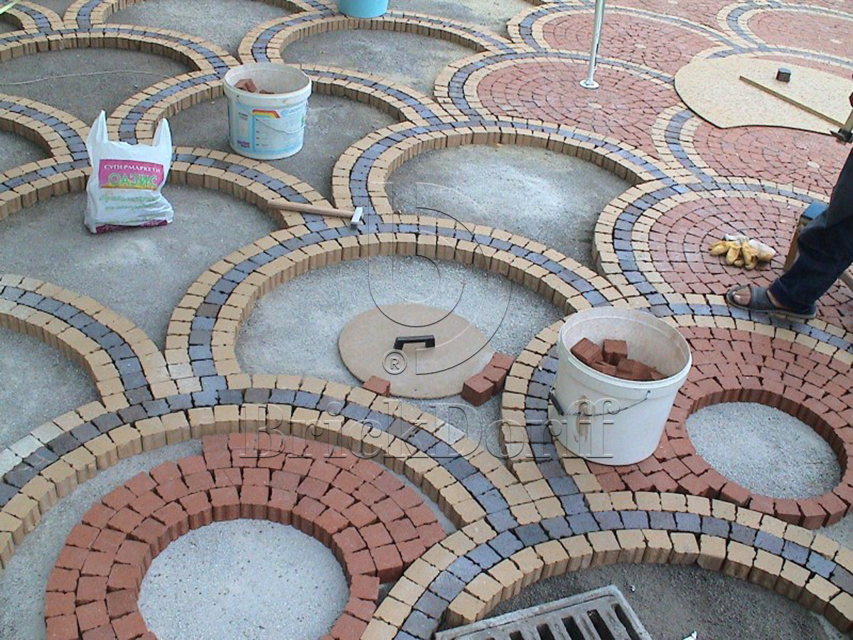 Тротуарная плитка / брусчатка Клинкерная ABC Rot-nuanciert (Рот-нуанкиерт) 200*100*52 мм