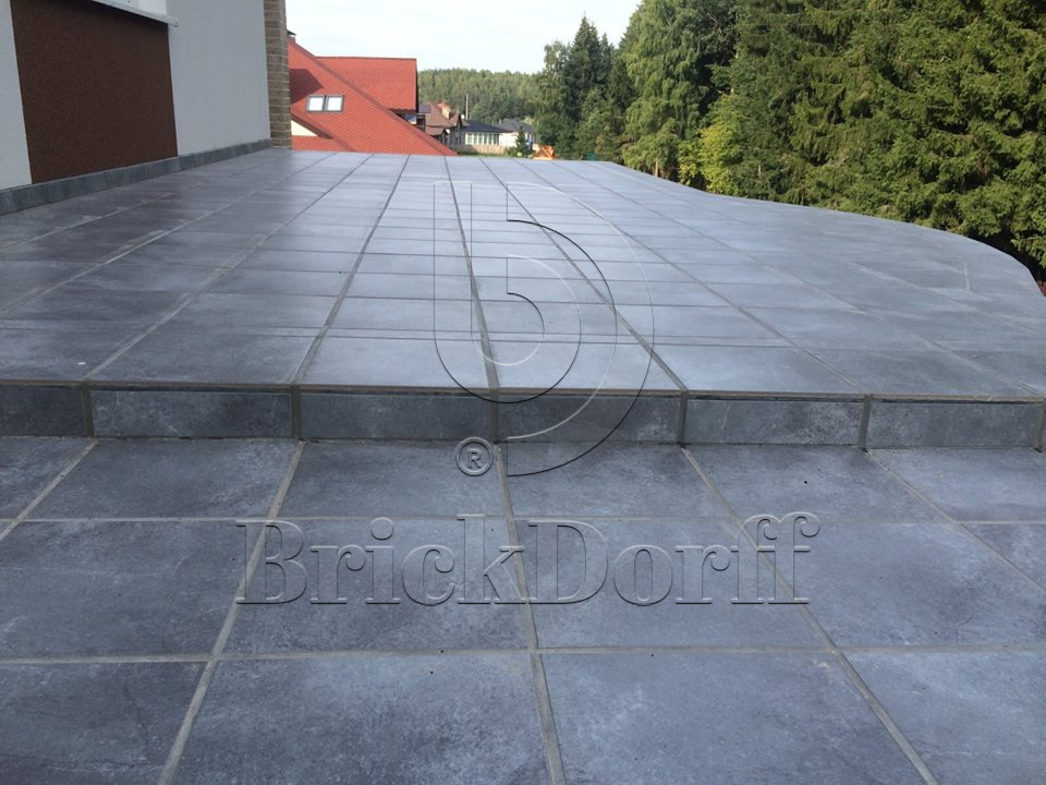 Клинкерная Ступень лофт противоскользящая плитка Stroeher KERAPLATTE AERA X 710 crio 394*340*35*11 мм