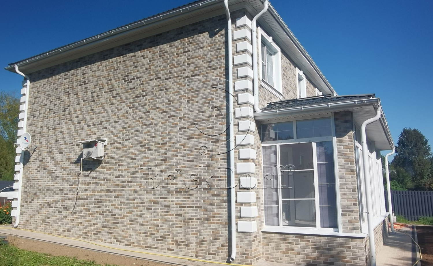 Loft Brick Pepper фасадная термопанель из пенополистирола ППС 100 мм с клинкерной плиткой