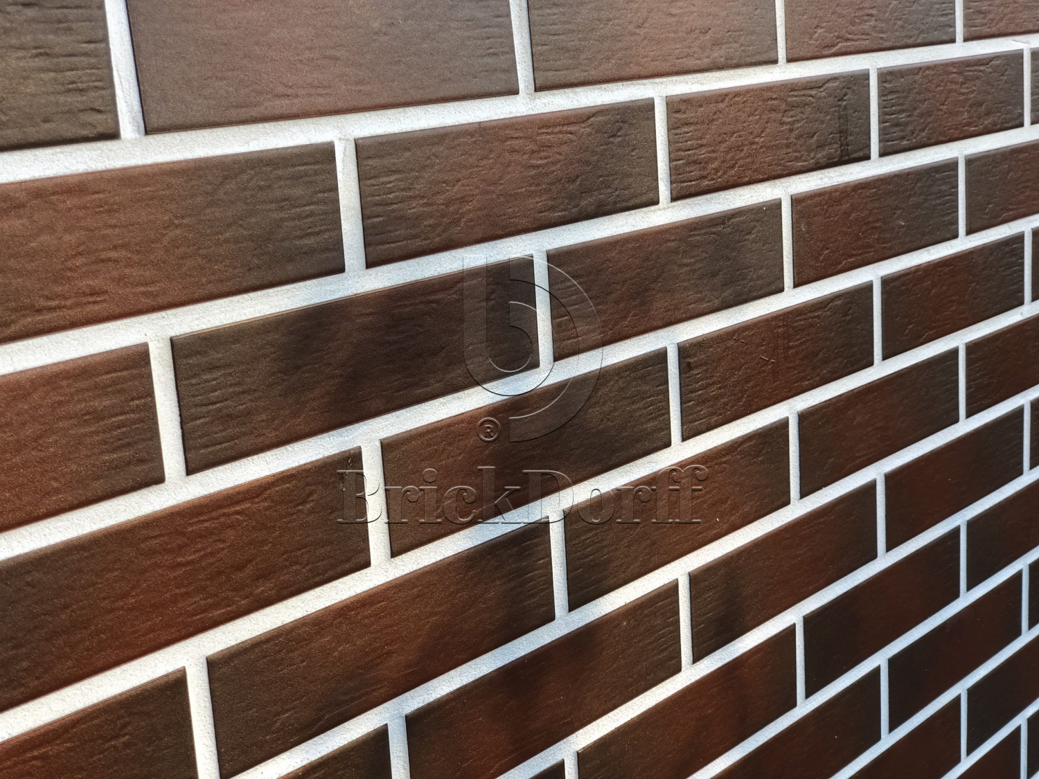 CLOUD BROWN DURO 245X66х7,4 мм Клинкерная фасадная плитка под кирпич облицовочная коричневая