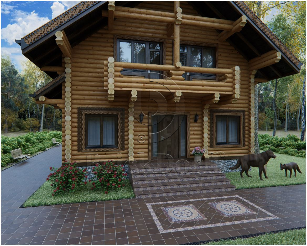 Клинкерная ступень Фронтальная противоскользящая плитка ЭкоКлинкер Natural Brown Коричневый 330*250*40*14 мм