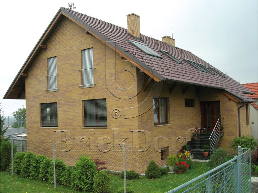 Клинкерная фасадная плитка облицовочная под кирпич Stroeher (Штроер) Keravette Chromatic 307 weizengelb гладкая NF11, 240*71*11 мм