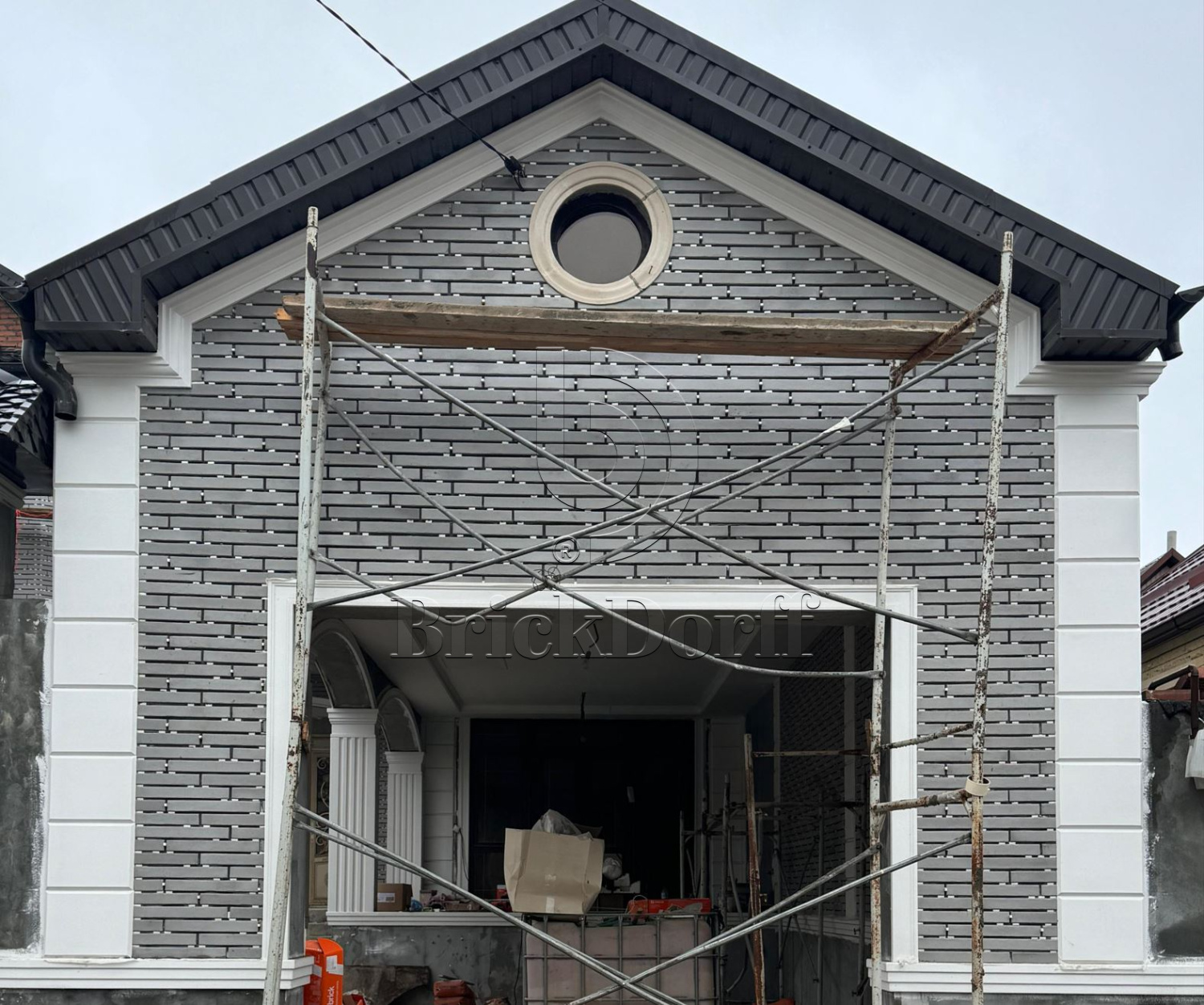 Фасадная ригельная плитка под клинкер Life Brick Лонг 202, 430*52*15 мм