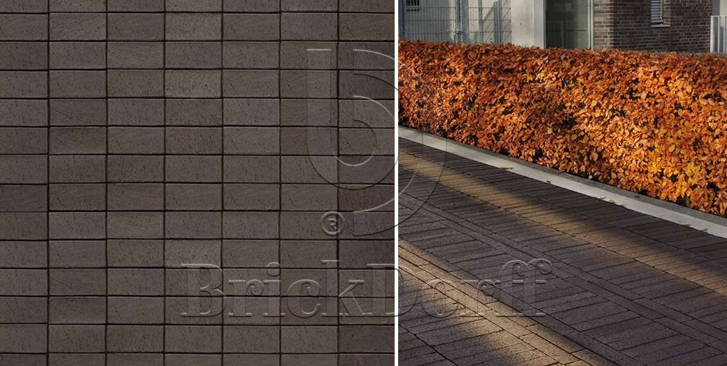 Тротуарная плитка / брусчатка Клинкерная ABC Schieferschwarz (Счиеферсчварз) 200*100*52 мм