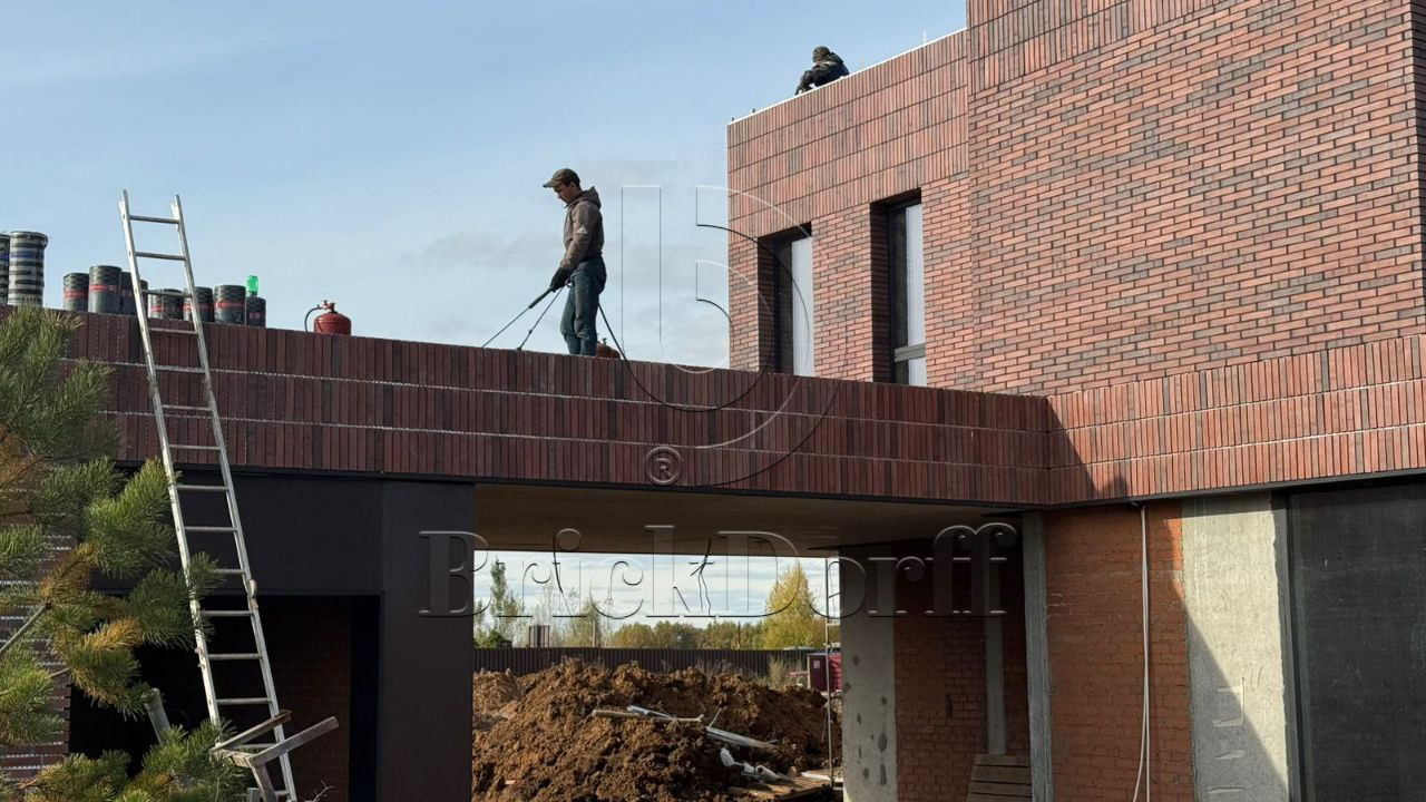 Фасадная ригельная плитка под клинкер Life Brick Лонг