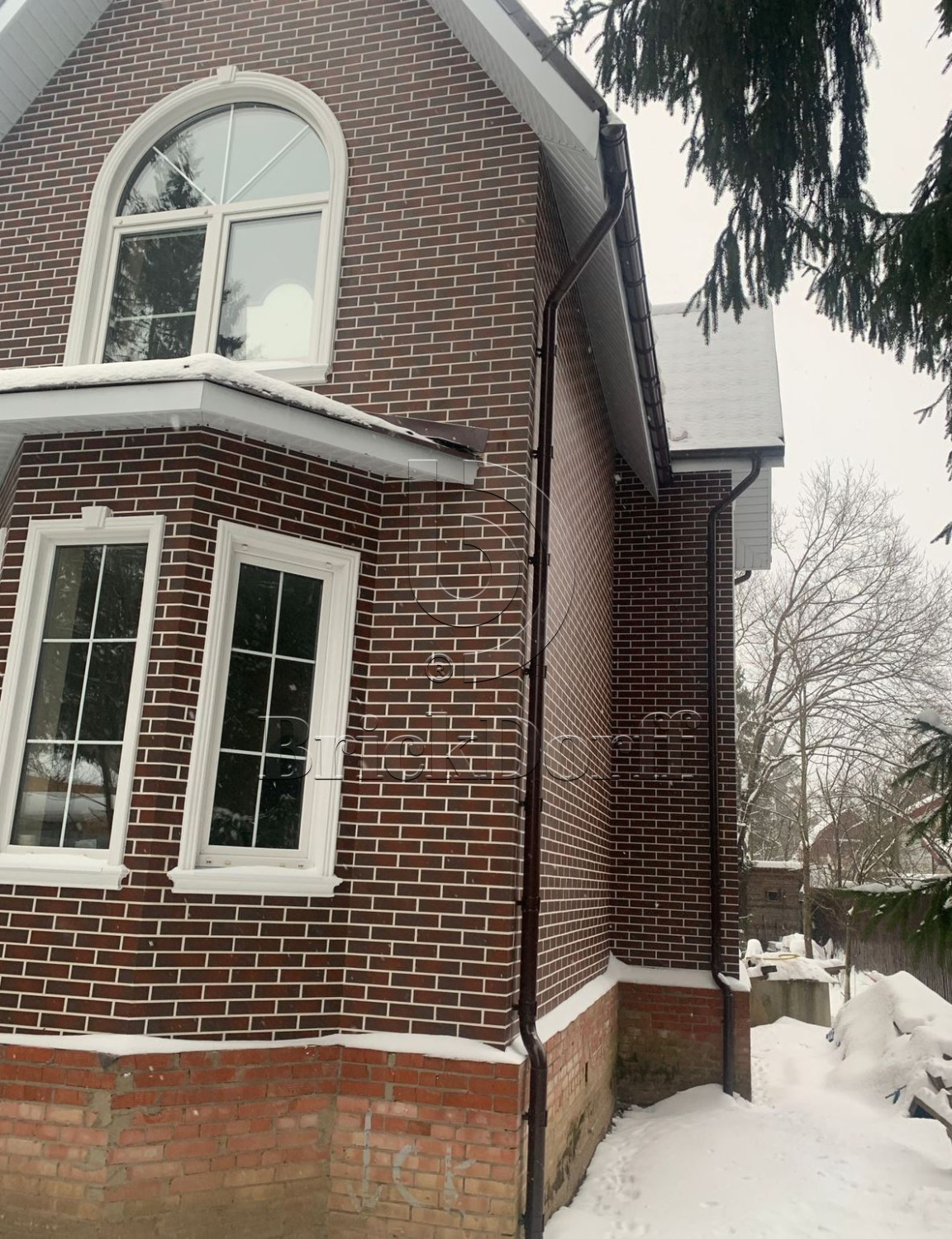 CLOUD BROWN DURO 245X66х7,4 мм Клинкерная фасадная плитка под кирпич облицовочная коричневая