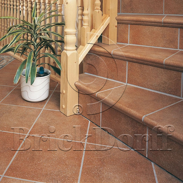 Клинкерная Плитка напольная противоскользящая Stroeher KERAPLATTE ROCCIA 839 ferro 294*294*10 мм