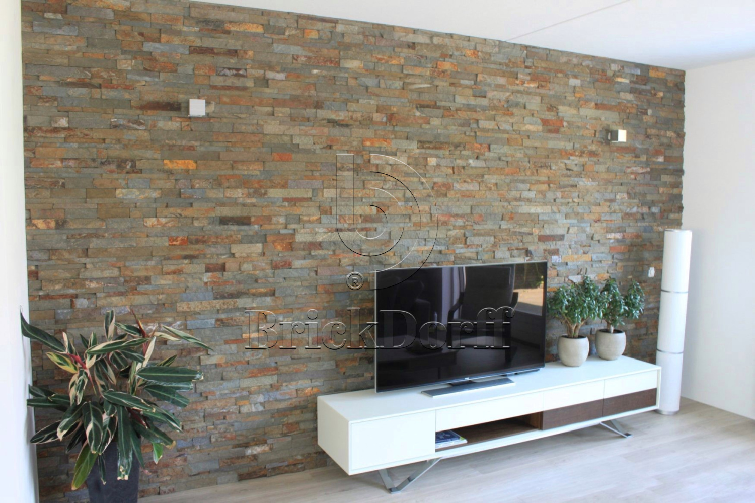 Сланец Цветной-1120 600*150*10-20 мм, натуральный камень для фасада и интерьера BD