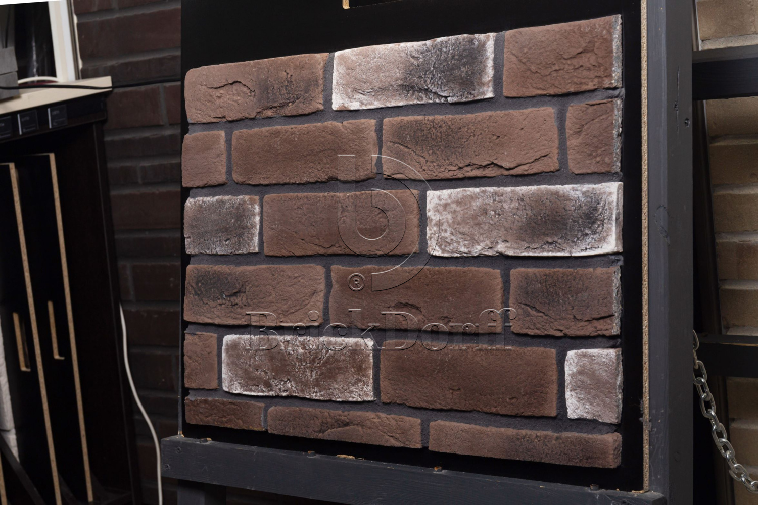 4 Византийский кирпич 225х65х15 мм, декоративный камень для фасада и интерьера Petra