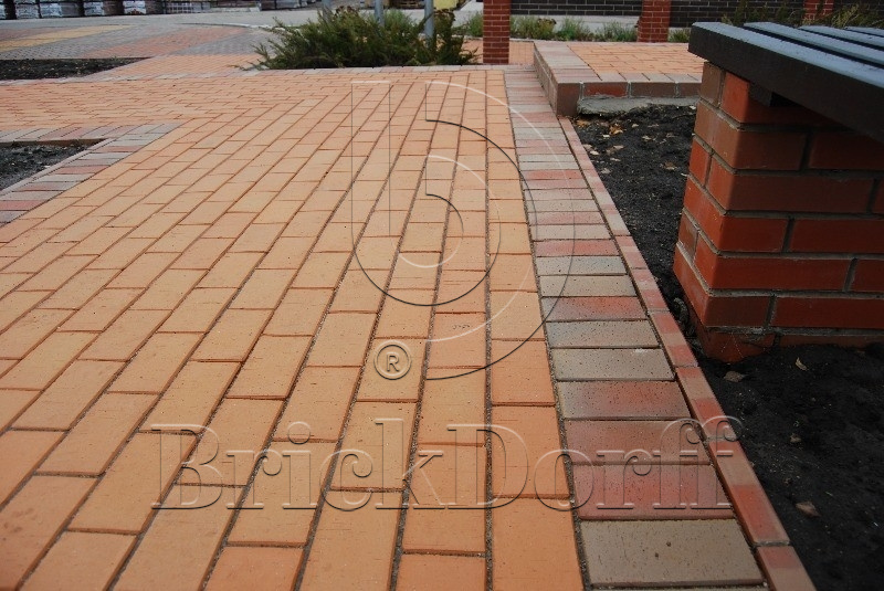 Тротуарная плитка / брусчатка Клинкерная ЛСР (RAUF Design) кремовый "Париж" 200*100*50 мм