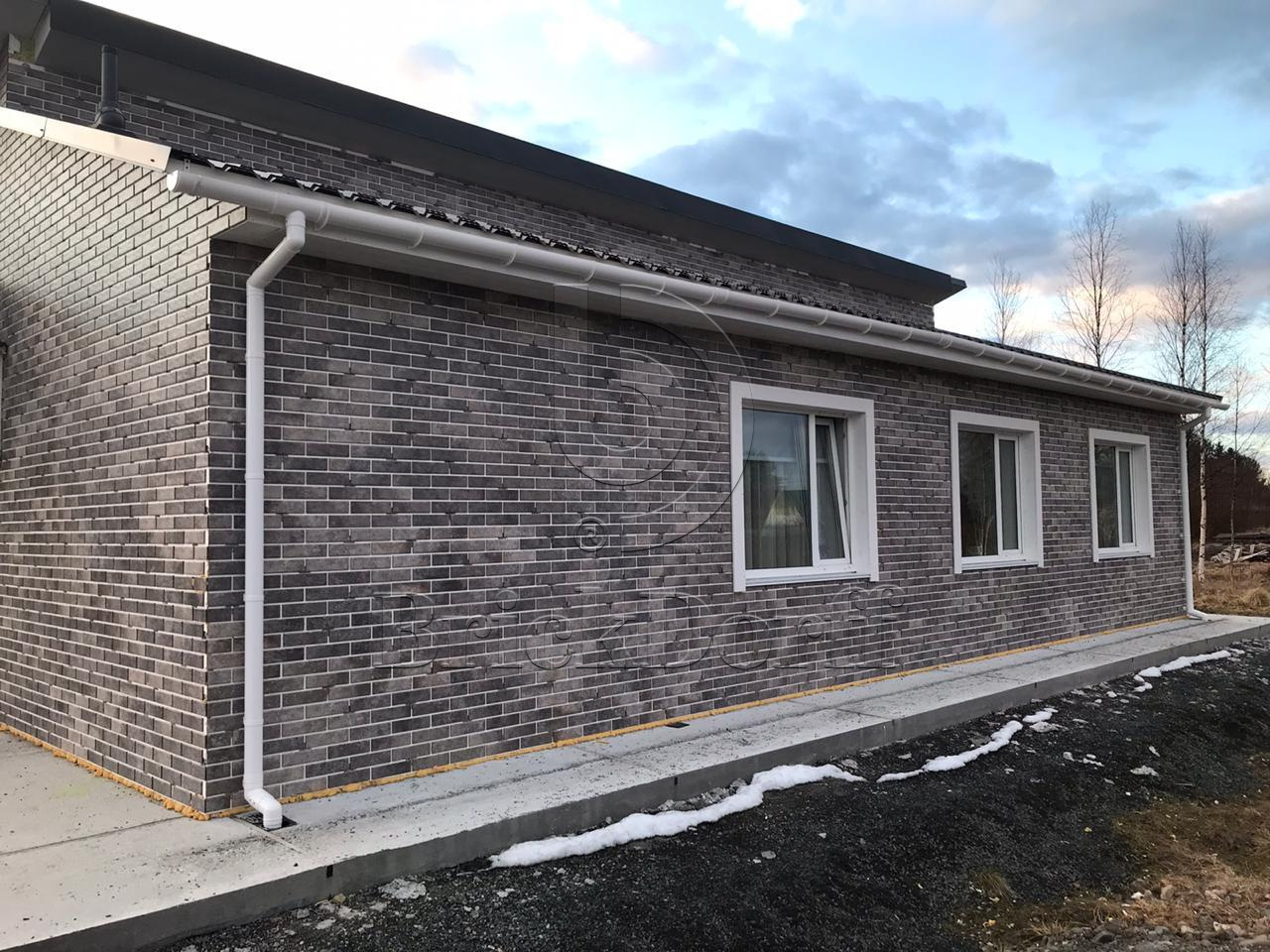 Viano Grys 245X66х7,4 мм Клинкерная фасадная плитка под кирпич облицовочная, серо-бежевый