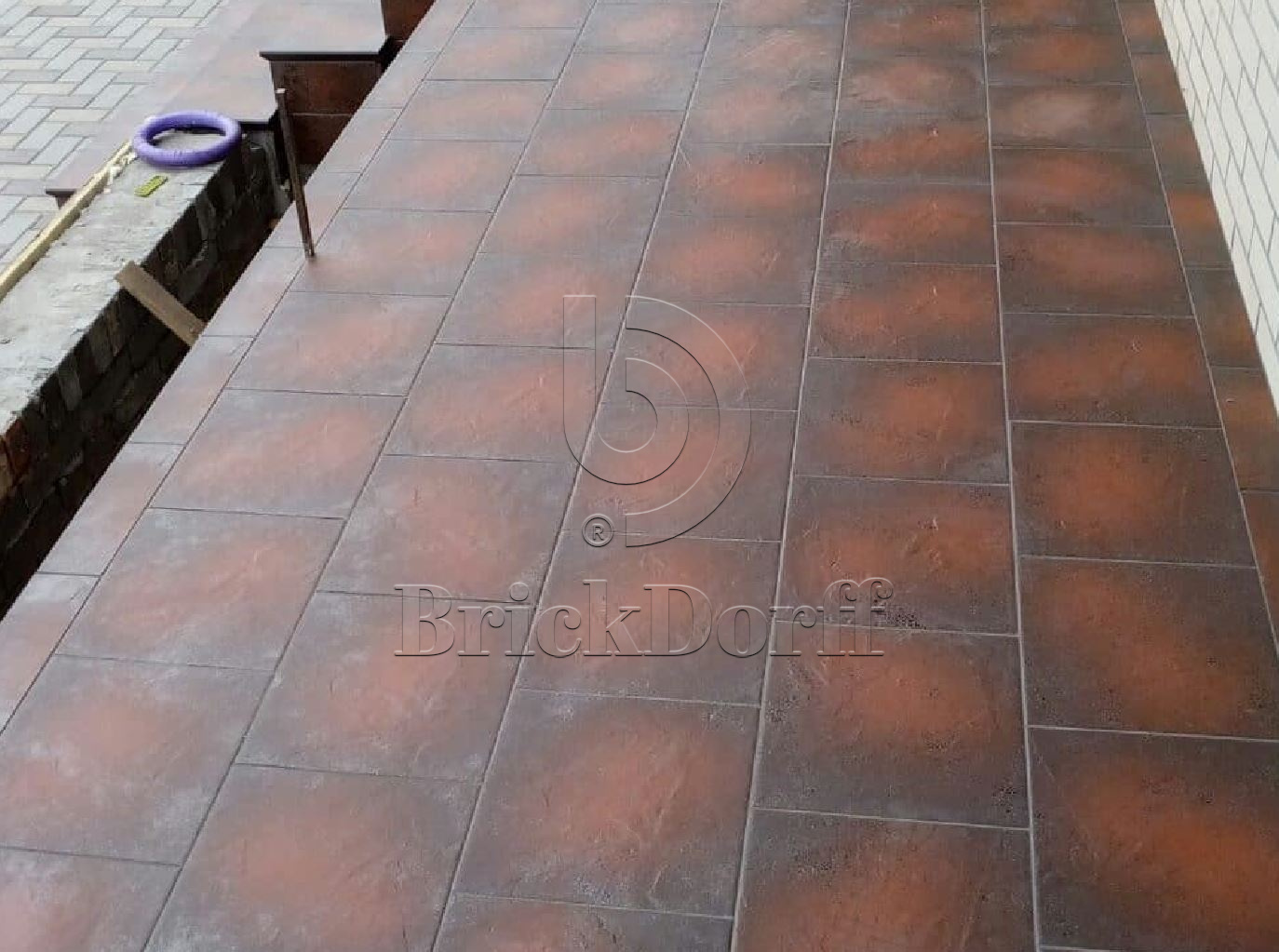 Semir Brown угловая клинкерная ступень с насечками 300x300x11 мм