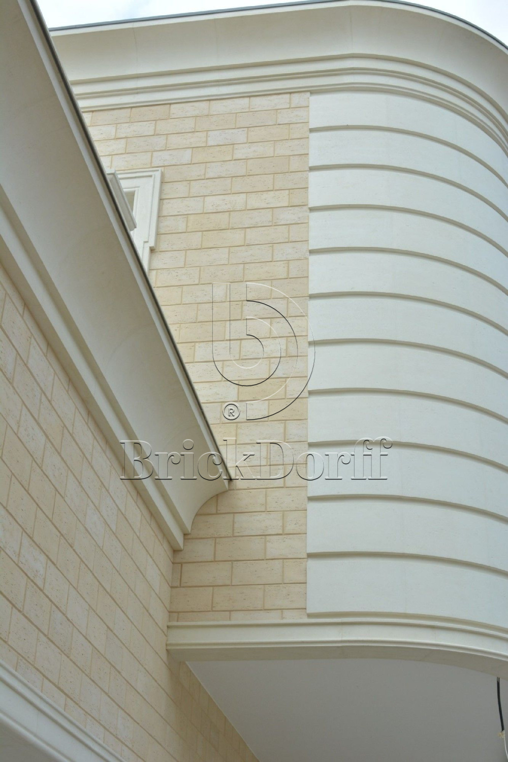 Фасадная облицовочная декоративная плитка травертин-вилла 07-06