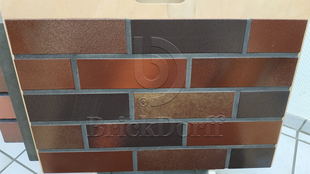 PRO-20-4 Клинкерная фасадная плитка под кирпич ral 8002, ral 3012 240x71x10 мм