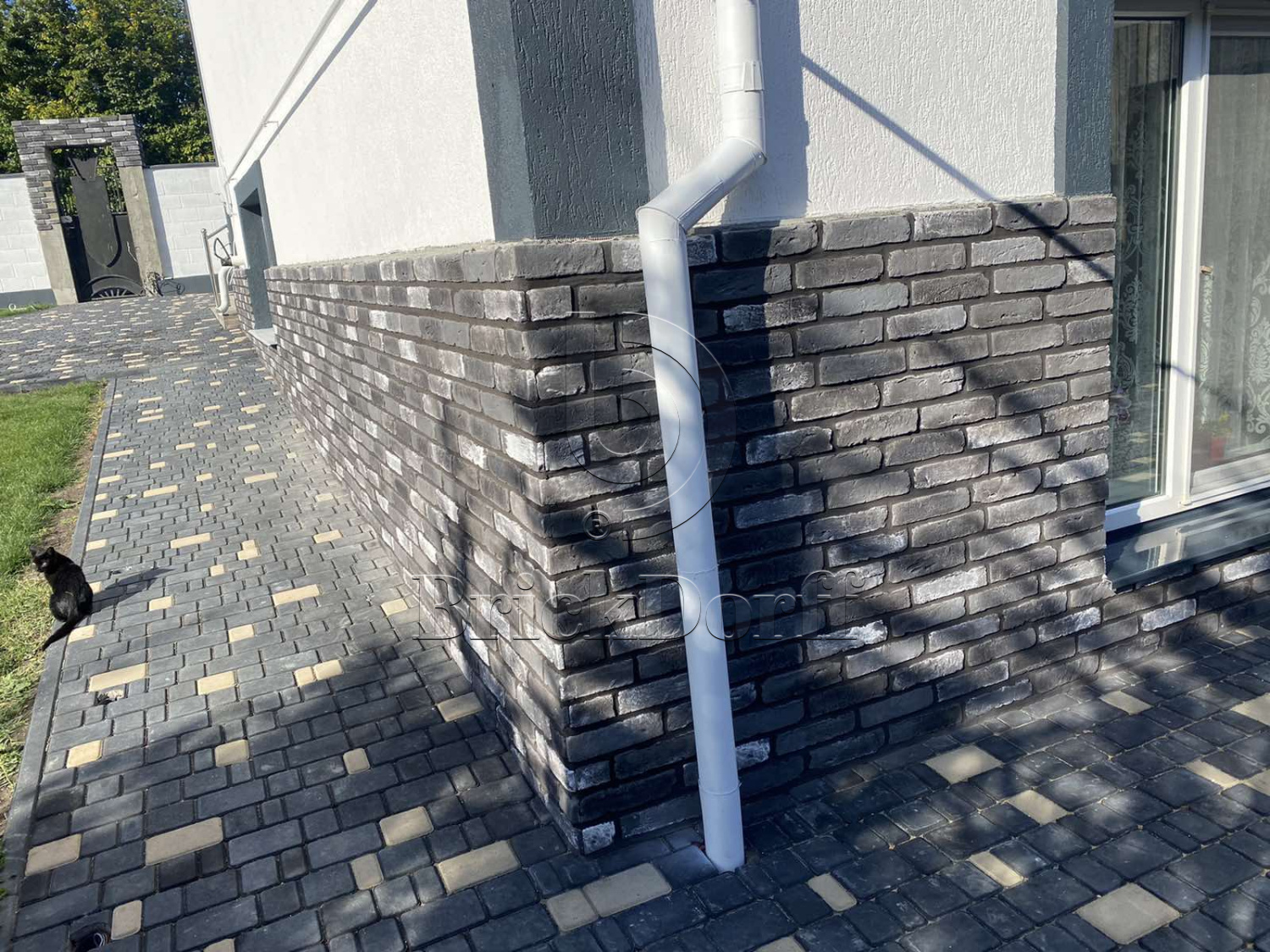 7.T Скандинавский кирпич 120-130*60-70*15 мм, декоративный камень для фасада и интерьера Petra