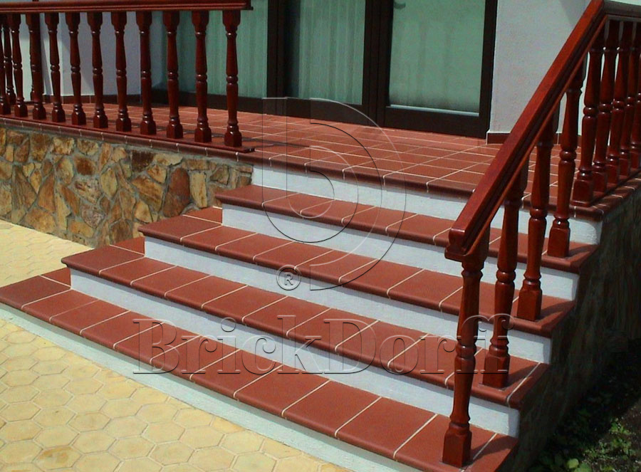 Клинкерная ступень Флорентинер противоскользящая плитка ABC Malta 345*240*14 мм