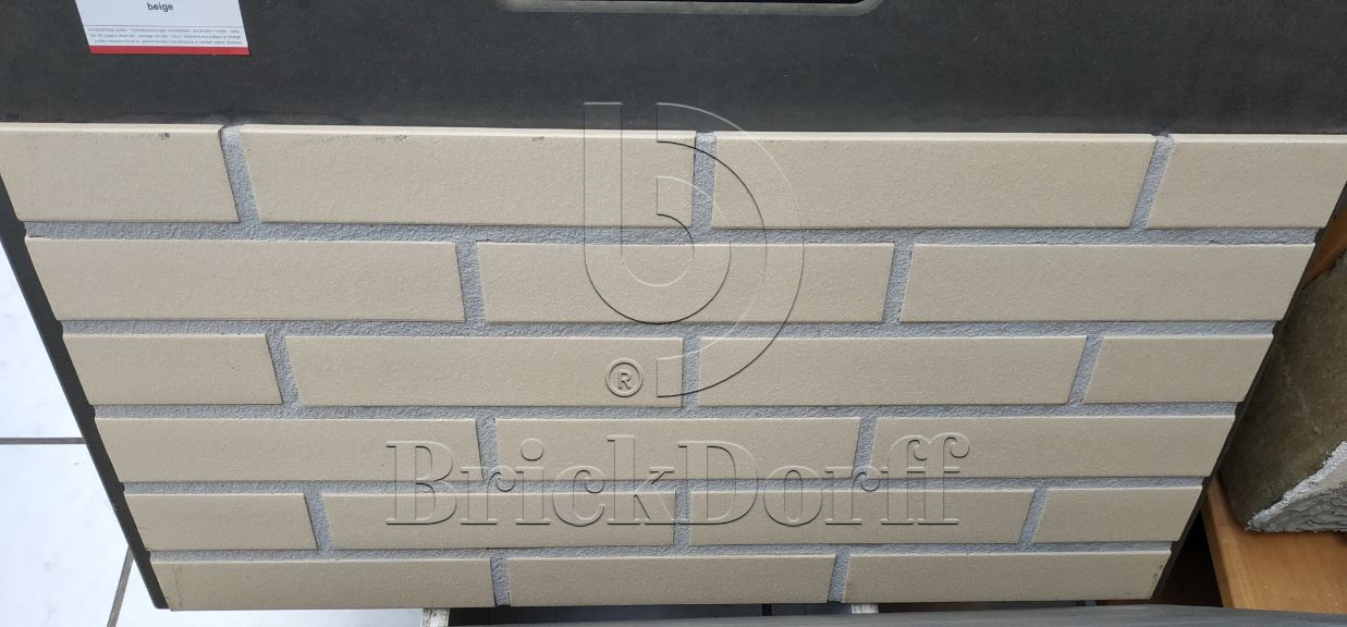 Ласточкин хвост Клинкерная фасадная плитка облицовочная ABC Biege 240*71*14 мм