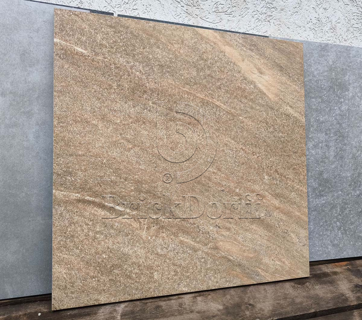 Andora Brown 600x600x20 мм, тротуарная плитка уличная, противоскользящая, керамогранит OutdoorDesign