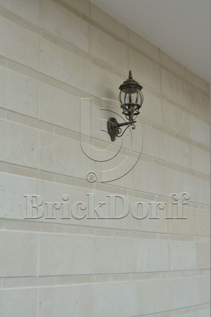 Фасадная облицовочная декоративная плитка травертин-касса 15