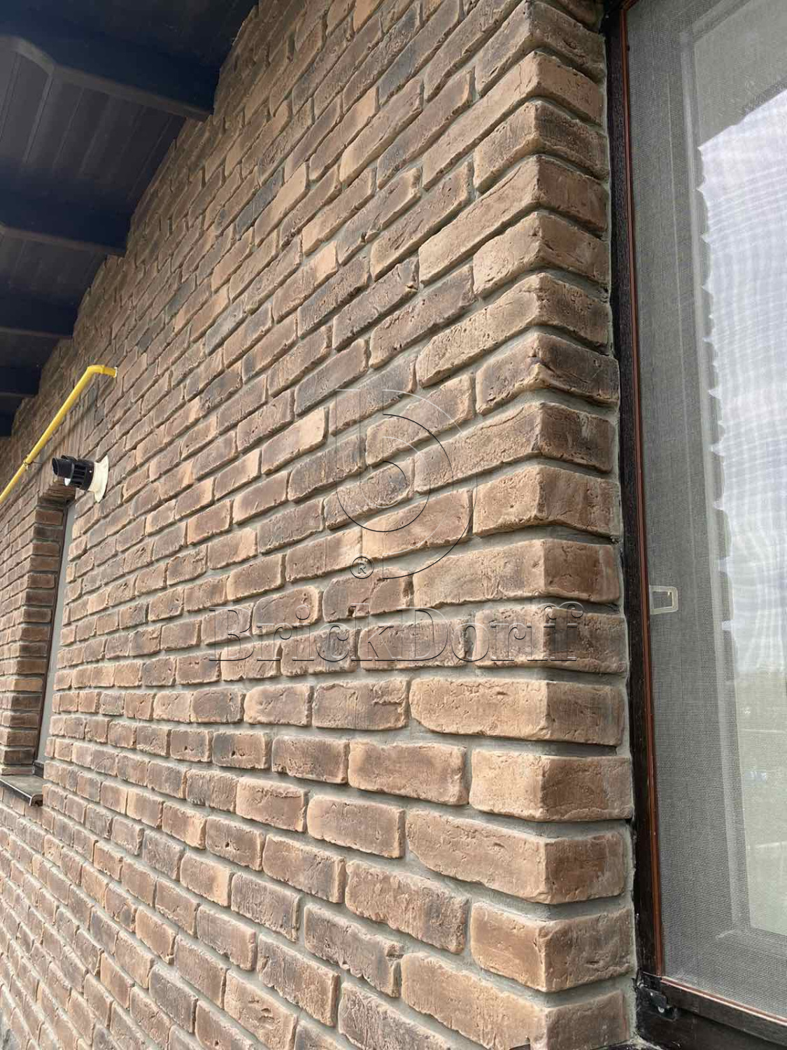 4.T Скандинавский кирпич 120-130*60-70*15 мм, декоративный камень для фасада и интерьера Petra