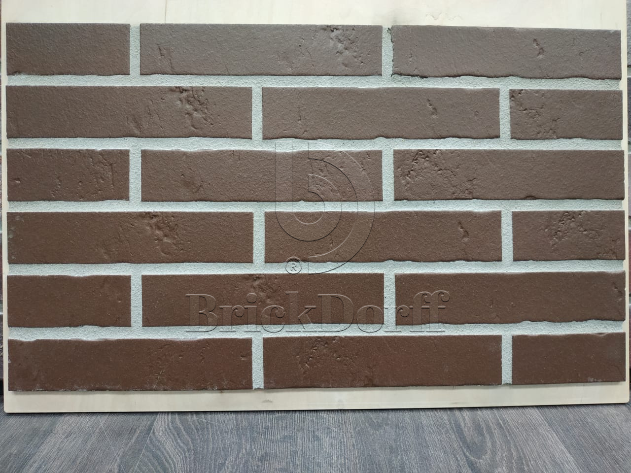 ABC Schieferstruktur Braun, 240*52*7 мм Клинкерная фасадная плитка облицовочная под кирпич Коричневый шоколад.