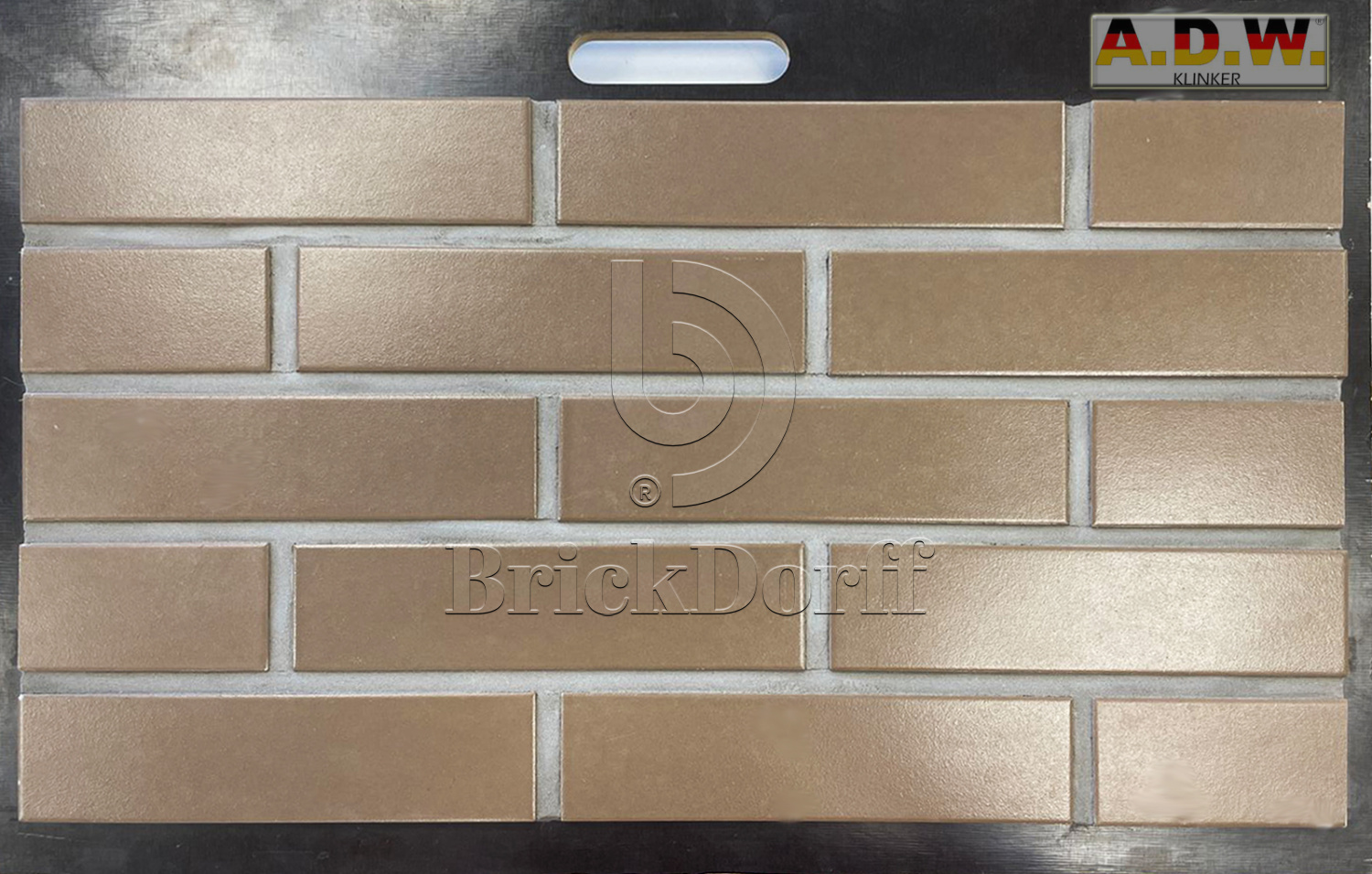 Клинкерная фасадная плитка облицовочная под кирпич коричневый беж 240*60*6 мм