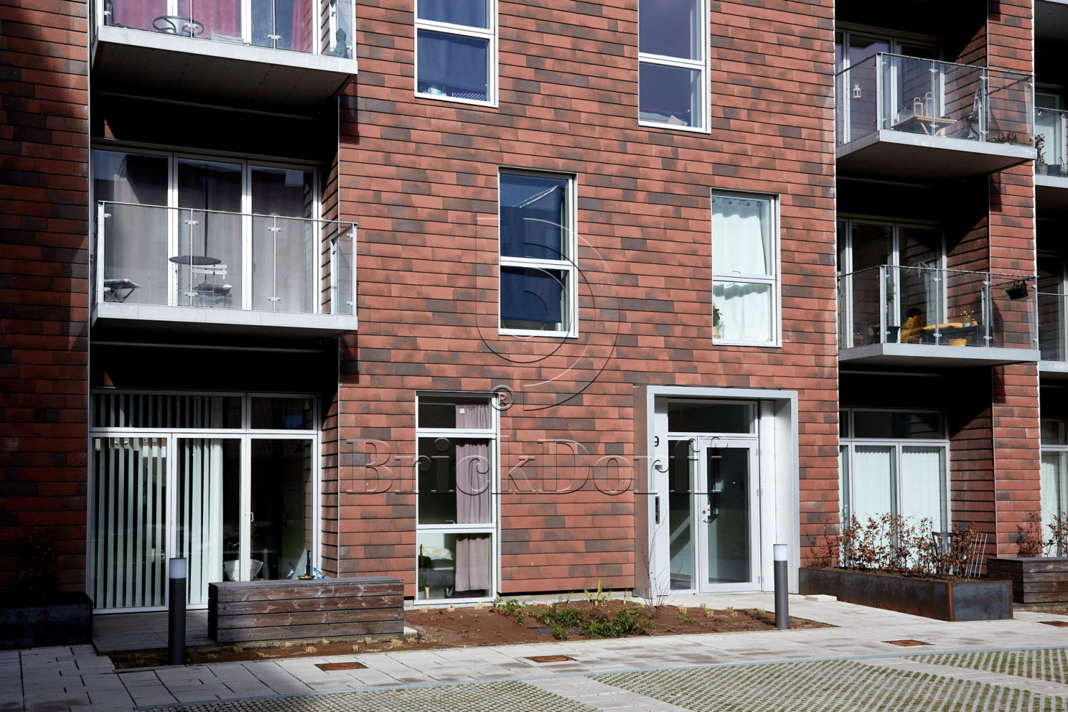 Tempio Rustikotta TONED FLAMED 200x400x14мм Дранка керамическая плитка для навесного вент Фасада и Кровли