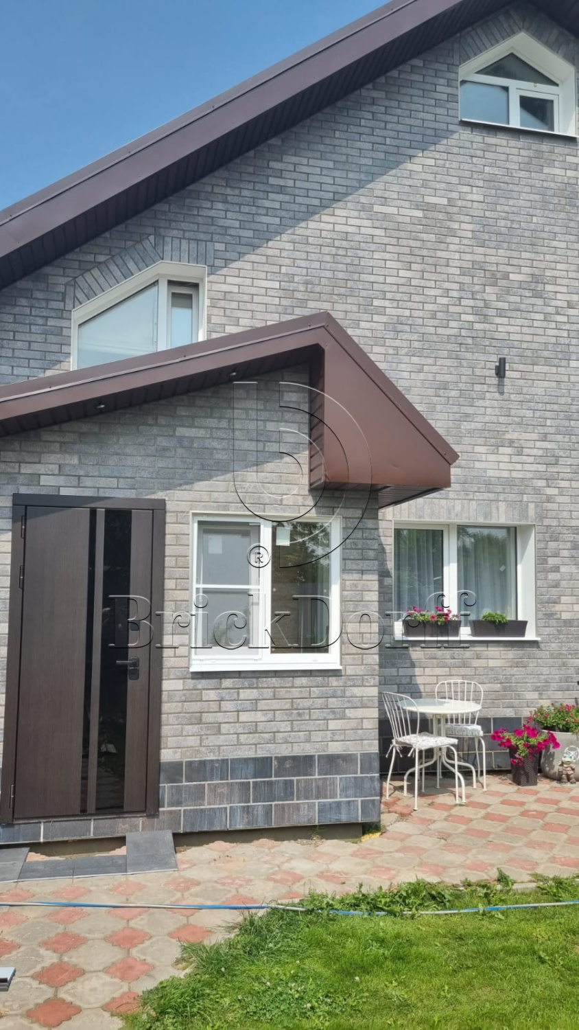 Viano Grys 245X66х7,4 мм Клинкерная фасадная плитка под кирпич облицовочная, серо-бежевый