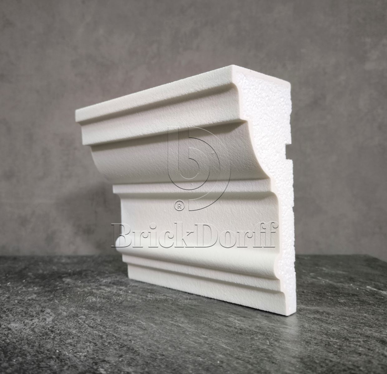 КАРНИЗ для Фасада и Интерьера - лепнина, декор из пенополистирола КВ-180/1 180*75*2000 мм